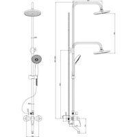 Душевая система  Rossinka Silvermix B35-46 - Превью изображения №2 — Интернет-Магазин TECNO.BY