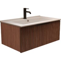 ЗОВ Тумба с умывальником Кито-Сплит 60 S60LOSMRM-OL60 (темный/тростник)