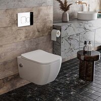 Roxen Cube Bidet One Rimless 6 в 1 StounFix Dual Fresh 552245 (кнопка: хром) Image #9