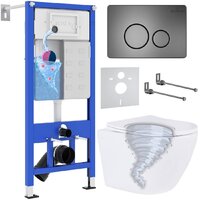 Roxen Antares Tornado в комплекте с инсталляцией StounFix Dual Fresh 6 в 1 968390 (кнопка: оружейная сталь)