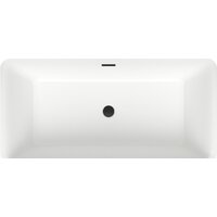 Wellsee DeSire 159,5x77 231501003 (отдельностоящая ванна белый глянец, экран, ножки, сифон-автомат матовый черный) Image #4