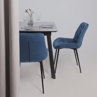 Lepremo AV 1209 HPL+МДФ раздвижной 1200-1600x800 (мрамор марквина синий/черный) Image #3