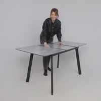 Lepremo AV 1209 HPL+МДФ раздвижной 1200-1600x800 (мрамор марквина синий/черный) Image #22