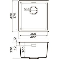 Omoikiri Kata 40-U WH (белый) Image #3