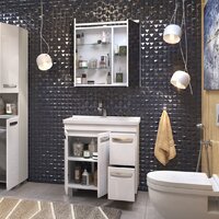 Vigo Шкаф с зеркалом навесной Plaza 800 со светильником Image #6