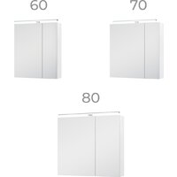 Vigo Шкаф с зеркалом навесной Plaza 800 со светильником Image #7