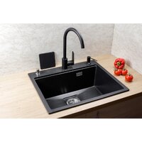 Кухонная мойка Marblan Comfort 60 (оникс, с сифоном и колландером) - Превью изображения №5 — Интернет-Магазин TECNO.BY