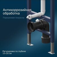 Унитаз подвесной Lauter Augsburg 21109EC + I012709 + I090201 (черный матовый с кнопкой смыва белый глянцевый) - Превью изображения №14 — Интернет-Магазин TECNO.BY