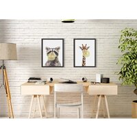 Miram Животные со жвачкой. Жираф 230402101 (30х40, в раме) Image #2