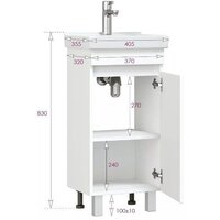 Onika Тумба под умывальник Милтон Квадро 40 104009 Image #7