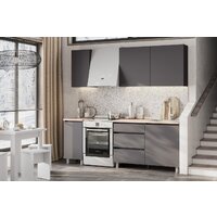 Mio Tesoro Денвер 1.6м (графит серый/дуб сонома) Image #8