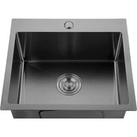 GranFest Metal нержавеющая сталь AISI 304 PVD GF-5045 Графит (с сифоном)