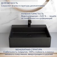 Умывальник Lauter Silenta 21S555GB (Gold Black) - Превью изображения №2 — Интернет-Магазин TECNO.BY