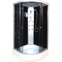 Водный мир Комфорт ВМ-881 Е 100x100 (черный/тонированное стекло)