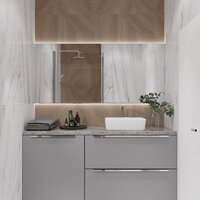 Lauter Тумба под умывальник Adri 79 + 21674A (белый глянец, с органайзером 32) Image #14