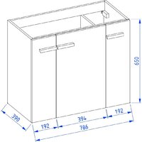 Lauter Тумба под умывальник Adri 79 + 21674A (белый глянец, с органайзером 32) Image #19