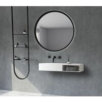 Abber Тумба с умывальником Stein AS2649-0.8 (подвесной, белый матовый) - Превью изображения №4 — Интернет-Магазин TECNO.BY