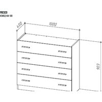 НК-Мебель Fresco КМ-100N 72518529 (белый/дуб вотан) Image #4