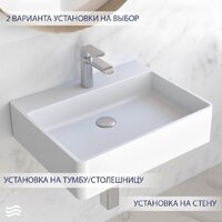 Умывальник Lauter Silenta 21S551PW (Pure White) - Превью изображения №4 — Интернет-Магазин TECNO.BY