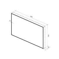 Wellsee Зеркало с фоновой LED-подсветкой 7 Rays' Spectrum 172200990, 85 х 70 см (с сенсором и регулировкой яркости освещения) Image #10