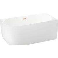 Wellsee Belle Spa 150x75 235702004 (пристенная ванна (правая) белый глянец, экран, каркас, сифон-автомат золото) Image #2
