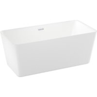 Wellsee DeSire 159,5x77 231501001 (отдельностоящая ванна белый глянец, экран, ножки, сифон-автомат хром) Image #2