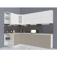 Интерлиния Мила Матте 1.5x2.6 А левая (белый/луна/опал светлый)