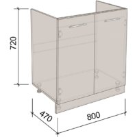 Артём-Мебель 800мм СН-114.22 (бетон спаркс) Image #4