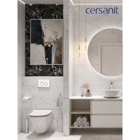 Cersanit City Smart CO DPL EO Slim (с кнопкой Twins 63535 белый/золото) Image #16