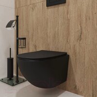 Унитаз подвесной Lauter Sulzdorf + Breez 21GN7072BM (черный с микролифтом) - Превью изображения №14 — Интернет-Магазин TECNO.BY