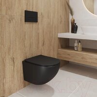 Унитаз подвесной Lauter Sulzdorf + Breez 21GN7072BM (черный с микролифтом) - Превью изображения №12 — Интернет-Магазин TECNO.BY