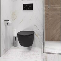 Унитаз подвесной Lauter Sulzdorf + Breez 21GN7072BM (черный с микролифтом) - Превью изображения №19 — Интернет-Магазин TECNO.BY