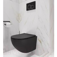 Унитаз подвесной Lauter Sulzdorf + Breez 21GN7072BM (черный с микролифтом) - Превью изображения №18 — Интернет-Магазин TECNO.BY