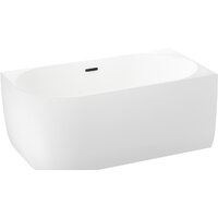 Wellsee Belle Spa 150x75 235702003 (пристенная ванна (правая) белый глянец, экран, каркас, сифон-автомат матовый черный) Image #2