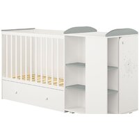 Polini Kids French 800, Teddy, с комодом (белый/серый)