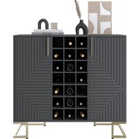 Involux Неаполь 233H211 (графит/черный матовый/золото) Image #2