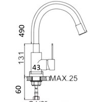 БелЭворс Mila L + смеситель W74004-9 + дозатор L405-1 (серый/сатин) Image #10