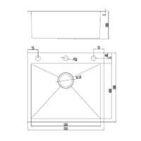Кухонная мойка Futur FK 6050 Eco Embossing Pop-up Mixer plus (Black Nano) - Превью изображения №10 — Интернет-Магазин TECNO.BY