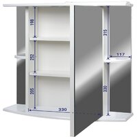 Doratiz Шкаф с зеркалом София 60 R 2712.230 (белый,с подсветкой) Image #9