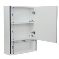 Doratiz Шкаф с зеркалом Doratiz Астра 50 R 2711.032 (белый/венге) Image #21