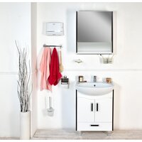 Doratiz Шкаф с зеркалом Doratiz Астра 50 R 2711.032 (белый/венге) Image #6