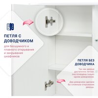 Doratiz Шкаф с зеркалом Doratiz Астра 50 R 2711.032 (белый/венге) Image #20