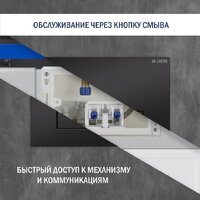 Lauter Sulzdorf + 21901001 (белый с микролифтом и кнопкой смыва 219704HD черный) Image #12