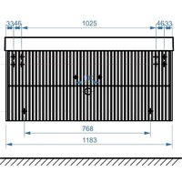 Belux Тумба под умывальник Сиртаки НП 120-02 (180, светлый миндаль матовый) - Превью изображения №3 — Интернет-Магазин TECNO.BY