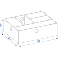 Lauter Тумба под умывальник Adri 59 + 21674A (белый глянец, с органайзером 32) Image #30