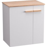 Lauter Тумба под умывальник Adri 59 + 21674A (белый глянец, с органайзером 32) Image #16