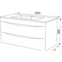IDDIS Тумба c умывальником Cloud 100 CLO10W1i95K Image #4