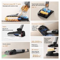 Вертикальный моющий пылесос Trouver Wet and Dry Vacuum X4 Pro - Превью изображения №21 — Интернет-Магазин TECNO.BY