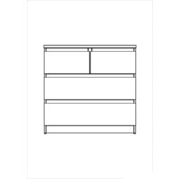 Mio Tesoro Мальта 4 ящика 80x76 2.05.02.050.5 (дуб венге) Image #5