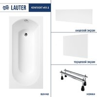 Ванна Lauter Haven 150x75 21202005 (с ножками, лицевым и торцевым экраном) - Превью изображения №2 — Интернет-Магазин TECNO.BY
